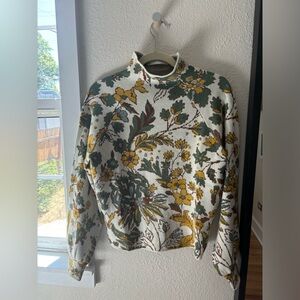 Garden print sweater